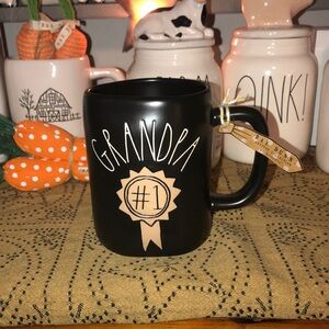 Rae Dunn GRANDPA #1 Mug Black